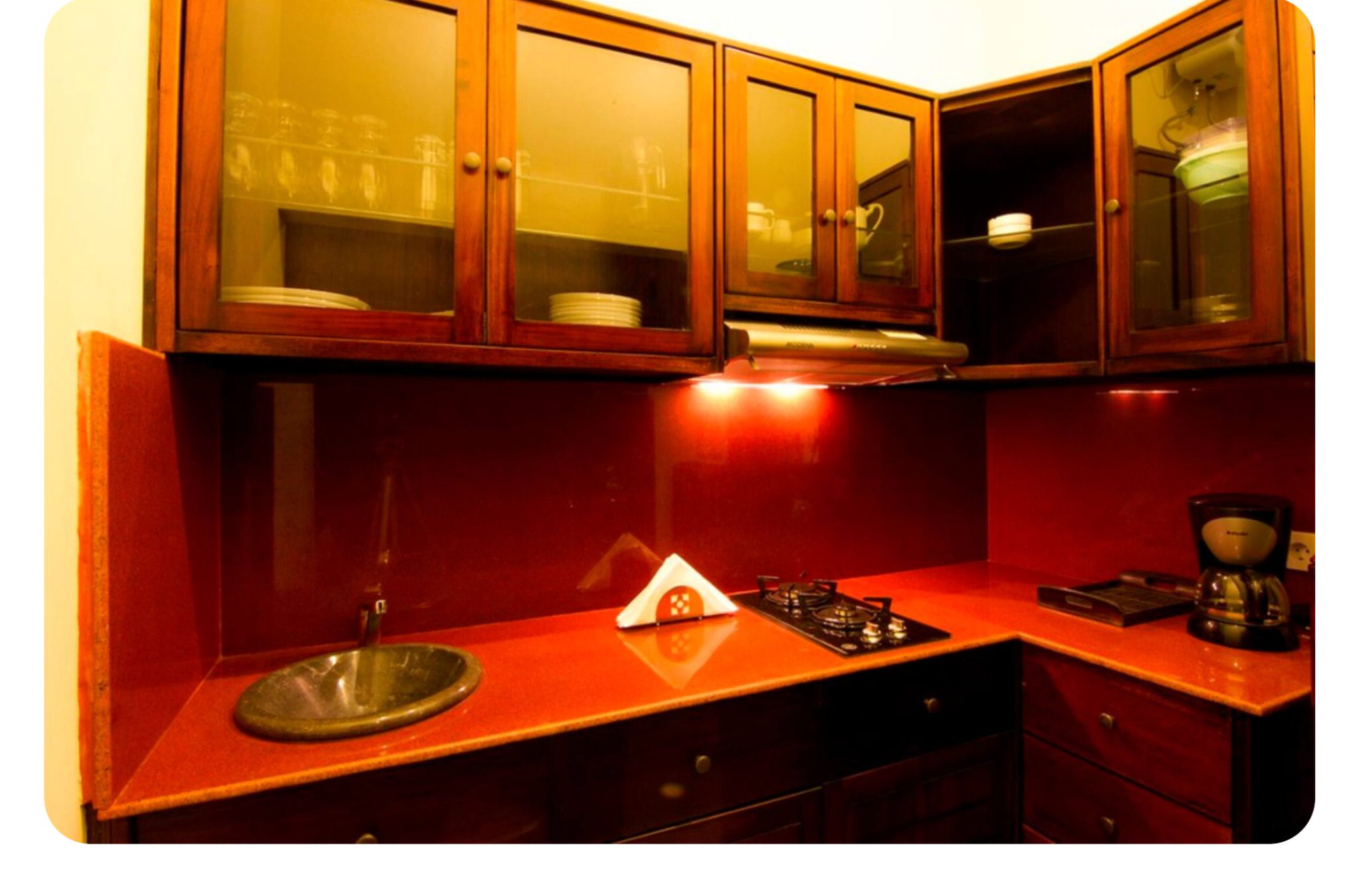 Kitchen in the Pool Villa